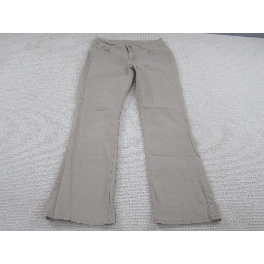 Riders By Lee Pants Womens 10M Khaki‎ Casual Chino Stretch Flat Front